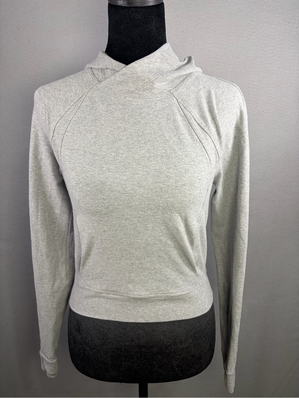 lululemon athletica Light Gray Cowl Neck Pullover